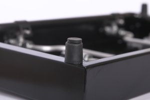 Настольная газовая плита 2-х горелочная (таганок)  универсальная  под балонный и природный газ "ПромТехГаз" ПГ2-01