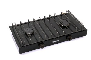 Плита газова 2-х конфорочна ШИРОКА 60 см з автоматикою безпеки настільна ПромТехГаз ПГ2-02-01А