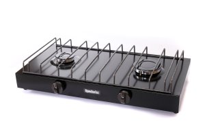 Плита газова 2-х конфорочна ШИРОКА 60 см з автоматикою безпеки настільна ПромТехГаз ПГ2-02-01А