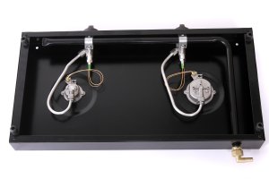 Плита газова 2-х конфорочна ШИРОКА 60 см з автоматикою безпеки настільна ПромТехГаз ПГ2-02-01А